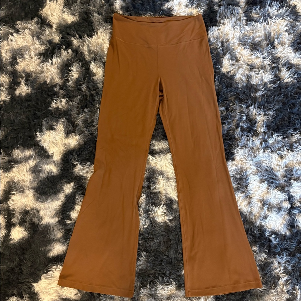 Lululemon Athletica: Brown Flare Pants High-Waisted Stretch